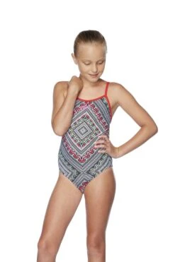 Speedo Girls Gypsy Square Trickback One Piece -Best Swimwear Store 4 2 42m55 7259 3