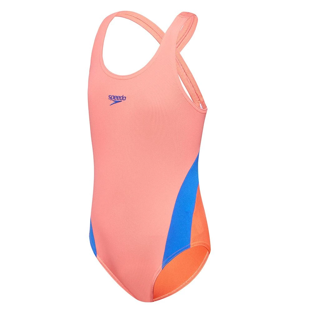 Speedo Toddler Girls Colour Block One Piece 2 Speedo Toddler Girls Colour Block One Piece - Image 2