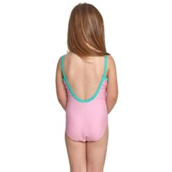 Zoggs Toddler Girls Tropical Bunny U Back One Piece