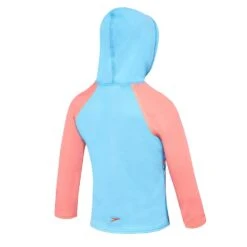 Speedo Toddler Girls Bubble World Hooded Long Sleeved Rashie