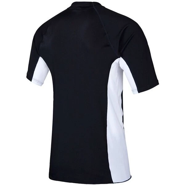 Speedo Mens Black & White Slim Fit Sun Top