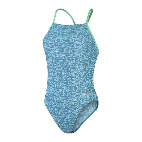 Womens Speedo Allover Digital Lattice Back 3 Womens Speedo Allover Digital Lattice Back - Image 3