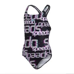 Speedo Girls Black/White Allover Medalist -Best Swimwear Store 8 12516g537 7
