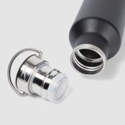 Speedo Black Metal Water Bottle