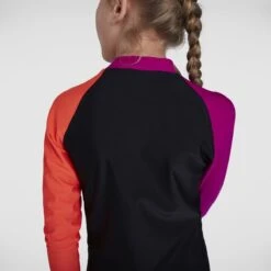 Speedo Girls Black Diva Essential Rash Top -Best Swimwear Store 8 13220g013 6