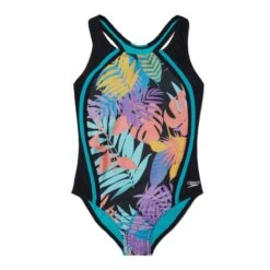 Speedo Girls Anthracite Printed Sports Splice One Piece -Best Swimwear Store 8 13411g833 7