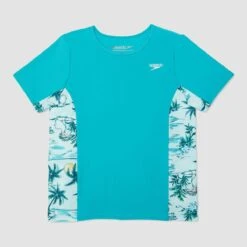 Speedo Girls Flamingle Short Sleeve Splice Rashguard -Best Swimwear Store 8 13413g591 7