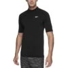 Speedo Mens Black Relaxed Short Sleeve Sun Top
