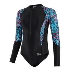 Speedo Girls Hypersonic Pool Printed Long Sleeve Paddle Suit -Best Swimwear Store 8 13498g739 7