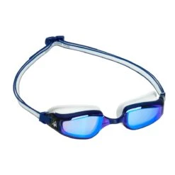 AQUA SPHERE Aquasphere Fastlane Mirror Goggle - Blue Lens - Blue-White