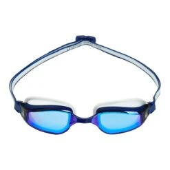 AQUA SPHERE Aquasphere Fastlane Mirror Goggle - Blue Lens - Blue-White -Best Swimwear Store aquasphere fastlane goggle blue white swimwear shack