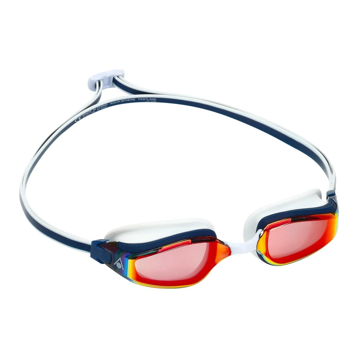 AQUA SPHERE Aquasphere Fastlane Mirror Goggle - Red Lens - Blue-Red 1 AQUA SPHERE Aquasphere Fastlane Mirror Goggle - Red Lens - Blue-Red