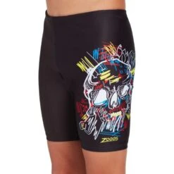 Zoggs Crazy Skull Boys Mid Jammer