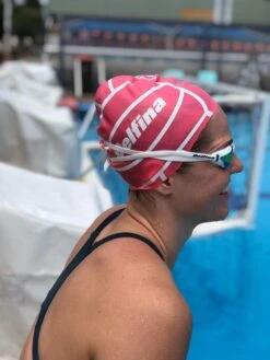 Delfina Swim Cap Pink Water Polo