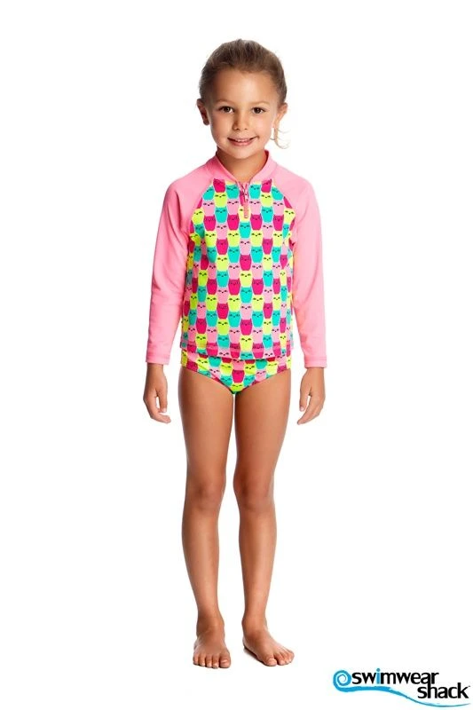 Funkita Toddler Girls Zippy Rash Vest Minty Mittens 2 Funkita Toddler Girls Zippy Rash Vest Minty Mittens - Image 2