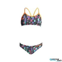 Funkita Girls Racerback Two Piece Secret Code -Best Swimwear Store f s fs02g secret code 1171 1