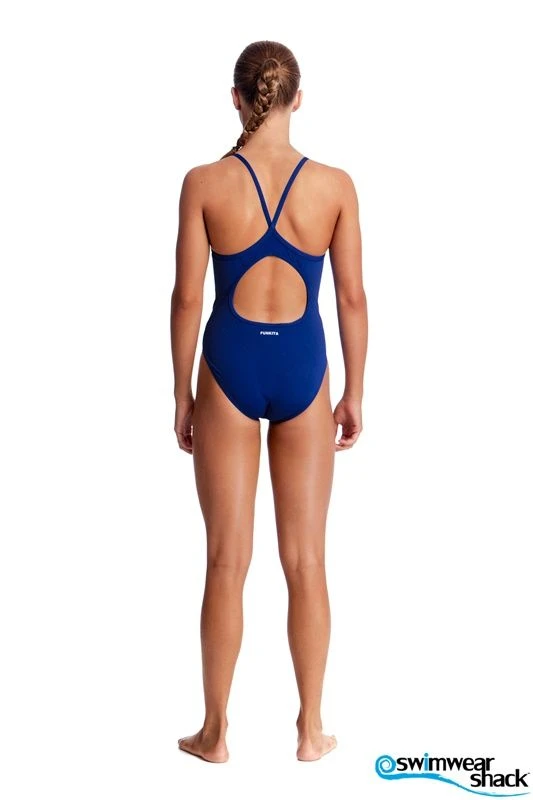 Funkita Girls Diamond Back One Piece Still Ocean 1 Funkita Girls Diamond Back One Piece Still Ocean