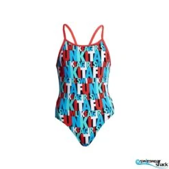 Funkita Girls Diamond Back One Piece Swim Squad -Best Swimwear Store f s fs11g swim squad 0649 1