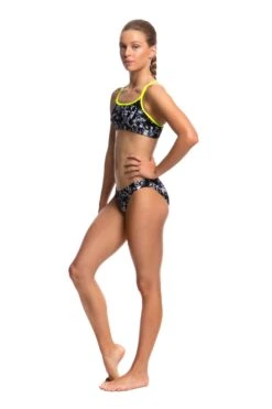 Funkita Midnight Assassin Girls Criss Cross 2 Pce -Best Swimwear Store f s fs33g midnight assassin 013