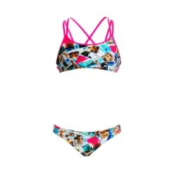 FUNKITA Pic Mix Girls Criss Cross Two Piece -Best Swimwear Store f s fs33g pic mix 004 1