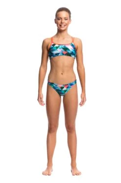 Funkita Split Scene Girls Criss Cross 2 Pce -Best Swimwear Store f s fs33g split scene 002