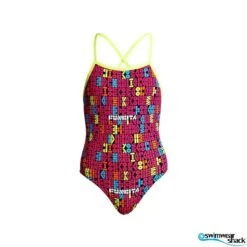 Funkita Girls Strapped In One Piece Code Breaker -Best Swimwear Store f s fs38g code breaker 0009