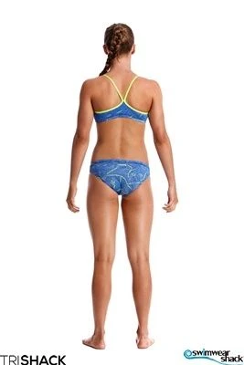 Funkita Girls Sea Salt Racerback Two Piece - Image 3