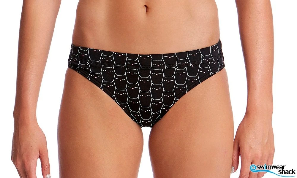 Funkita Ladies Sports Brief Night Cat 2 Funkita Ladies Sports Brief Night Cat - Image 2
