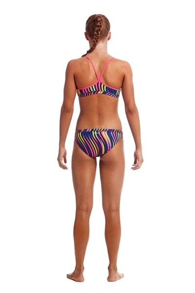 Funkita Girls Squiggle Piggle Racerback Two Piece