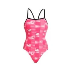 Funkita Ladies Swan Lake Single Strap One Piece -Best Swimwear Store f u funkitafs15l swan lake 01 swimwear shack tri shack 1