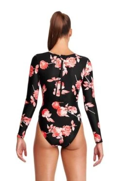Funkita Ladies Long Shot One Piece Rose Garden -Best Swimwear Store fks060l rose garden 02