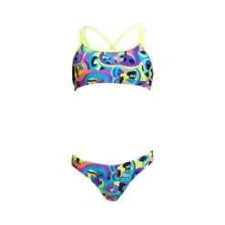Funkita Bio Cell Girls Criss Cross Two Piece -Best Swimwear Store fs33g bio cell 5120