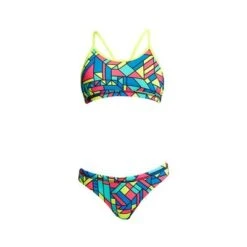 Funkita Girls Gettin Jiggy Racerback Two Piece -Best Swimwear Store funkita fs02g gettin jiggy 01 swimwear shack tri shack 1