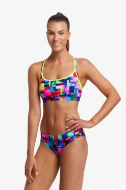 Funkita Patch Panels Ladies Sports Top -Best Swimwear Store funkita fs02l patch panels 9 swimwear shack