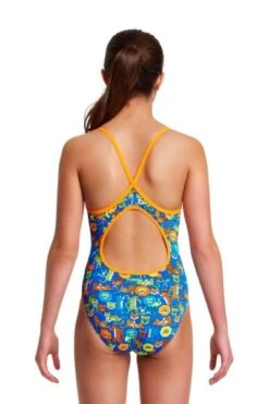 Funkita Big Cat Bash Girls Diamond Back One Piece -Best Swimwear Store funkita fs11g big cat bash 4 swimwear shack