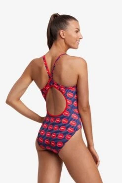 Funkita Lip Service Ladies Diamond Back One Piece -Best Swimwear Store funkita fs11l lip service 5 swimwear shack