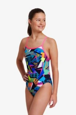 Funkita Bel Air Beats Girls Single Strap One Piece -Best Swimwear Store funkita fs16g bel air beats 12 swimwear shack