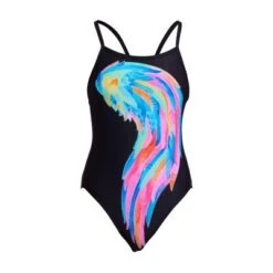 Funkita Icarus Ink Girls Single Strap One Piece -Best Swimwear Store funkita fs16g icarus ink 01 swimwear shack 1
