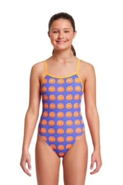 Funkita Lippy Love Girls Single Strap One Piece -Best Swimwear Store funkita fs16g lippy love 01 swimwear shack 1