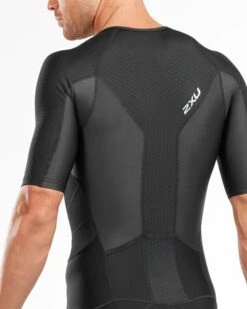 2XU Mens Perform Front Zip Sleeved Trisuit -Best Swimwear Store m t mt4847d blk blk 05 1