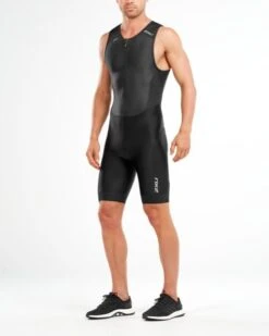 2XU Mens Perform Front Zip Trisuit -Best Swimwear Store m t mt4848d blk blk 00