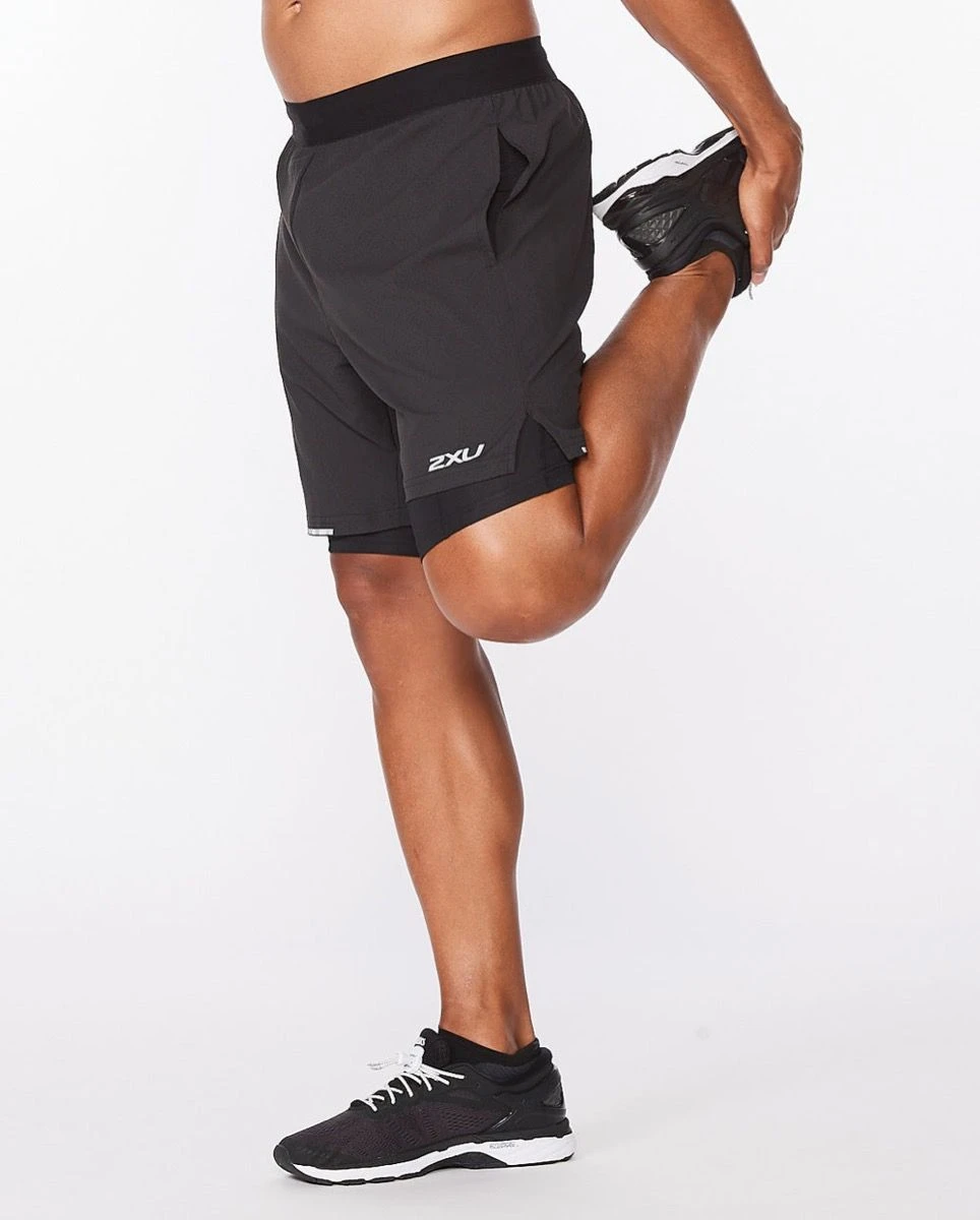 2XU Aero 2in1 Mens 7 Inch Shorts 2 2XU Aero 2in1 Mens 7 Inch Shorts - Image 2
