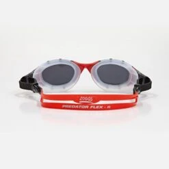 Zoggs Predator Flex Titanium Goggle -Best Swimwear Store predator flex titanium goggles clear red mirrored smoke lens 3