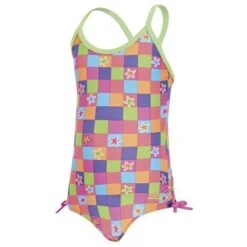 Zoggs Toddler Girls Starcheck Paddle Back -Best Swimwear Store s t starcheck paddle back 500x500 1