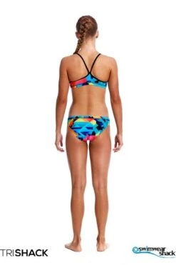 Funkita Girls Colour Burst Racerback Two Piece