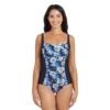 Zoggs Spring Blossom Ruched Front One Piece