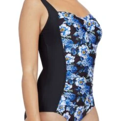 Zoggs Spring Blossom Ruched Front One Piece -Best Swimwear Store spring blossom ruched front one piece spbl 3