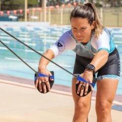 Volare Stretchcords With Paddles -Best Swimwear Store swim dry land training cords volare swimwear shack1