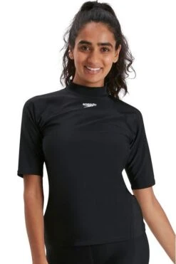 Womens Speedo Short Sleeve Rash Top