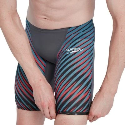 Speedo LZR Valor Jammer Charcoal/Teal/Red 13 Speedo LZR Valor Jammer Charcoal/Teal/Red - Image 13